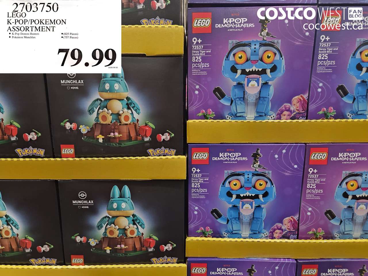 2703750 LEGO K-POP/POKEMON ASSORTMENT $79.99