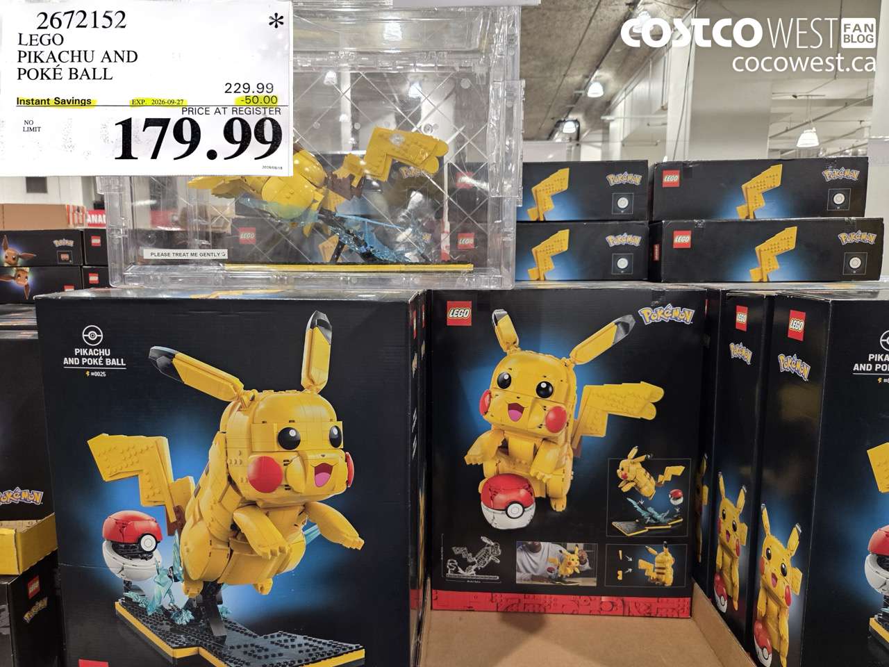 2672152 LEGO PIKACHU AND POKÉ BALL ($50.00 INSTANT SAVINGS EXPIRES ON 2026-09-27) $179.99