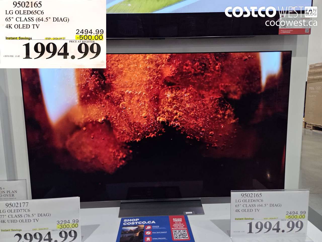 9502165 LG OLED65C6 65
