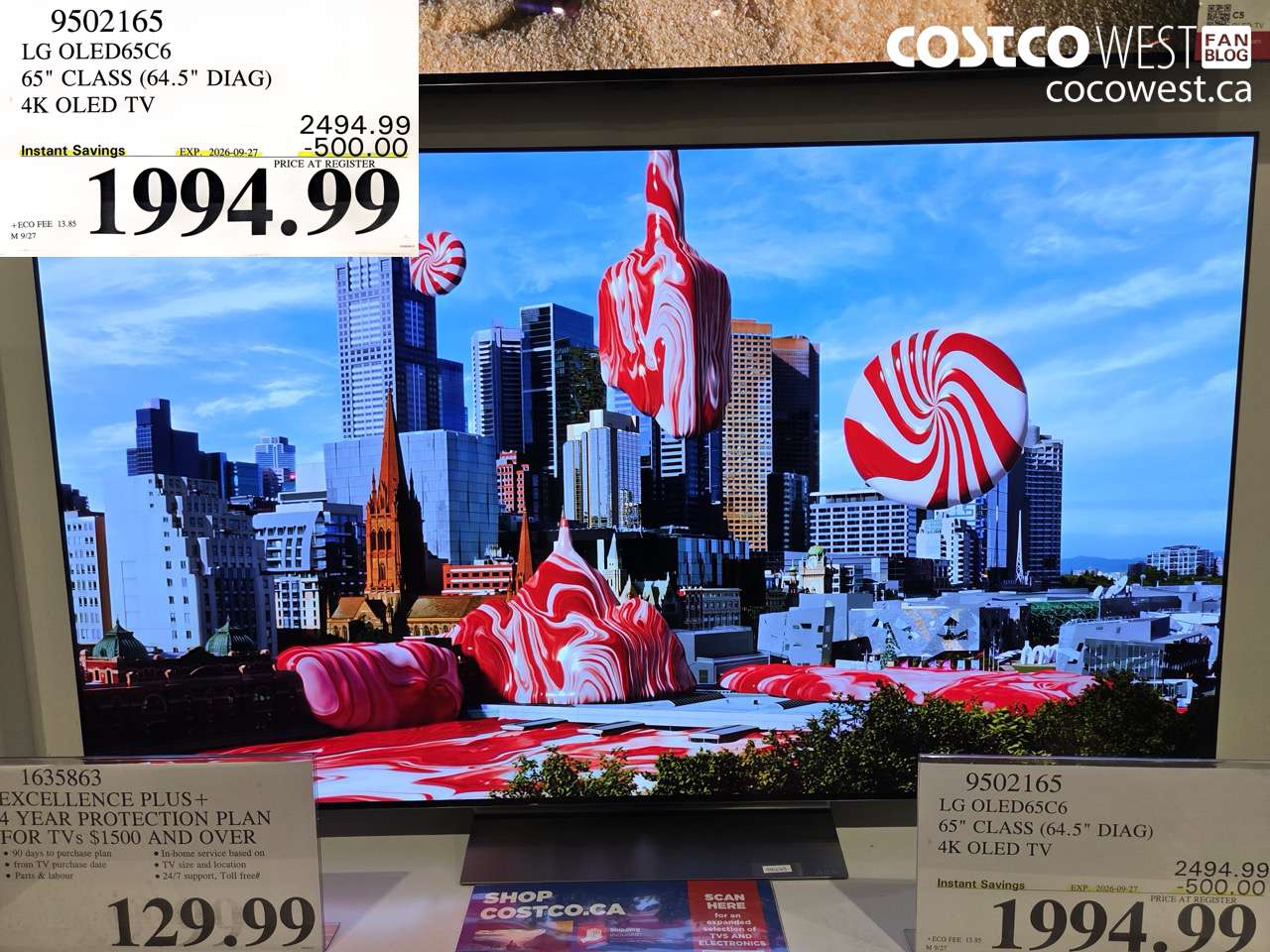 9502165 LG OLED65C6 65
