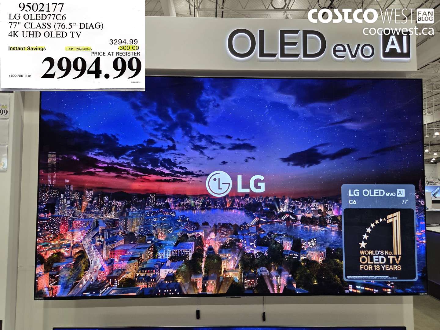 9502177 LG OLED77C6 77