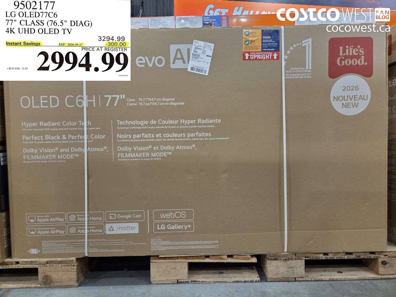 9502177 LG OLED77C6 77