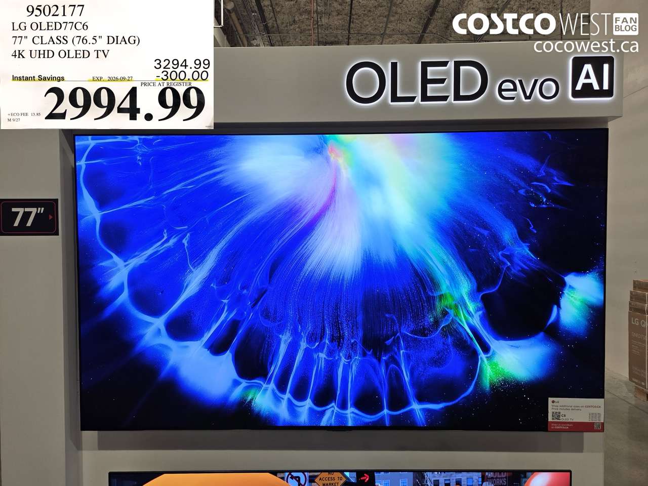 9502177 LG OLED77C6 77