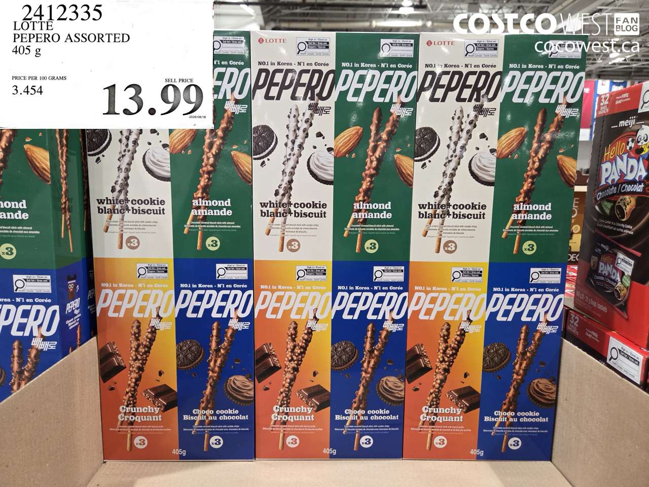 2412335 LOTTE PEPERO ASSORTED 405 G $13.99
