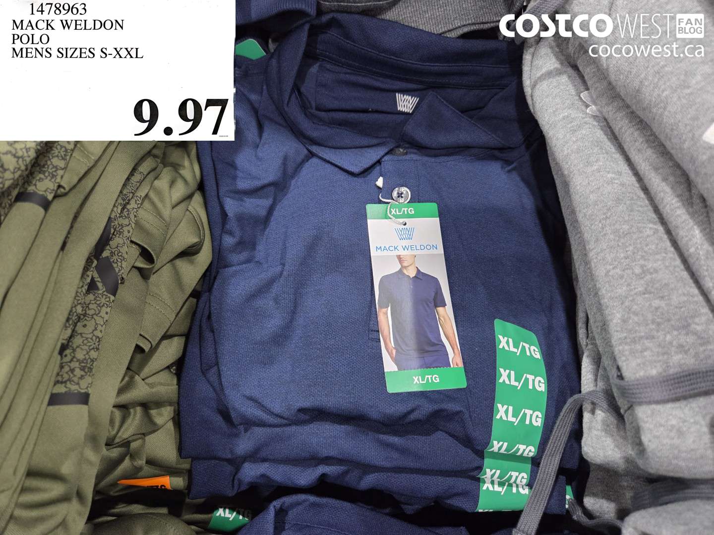 1478963 MACK WELDON POLO MENS SIZES S-XXL $9.97