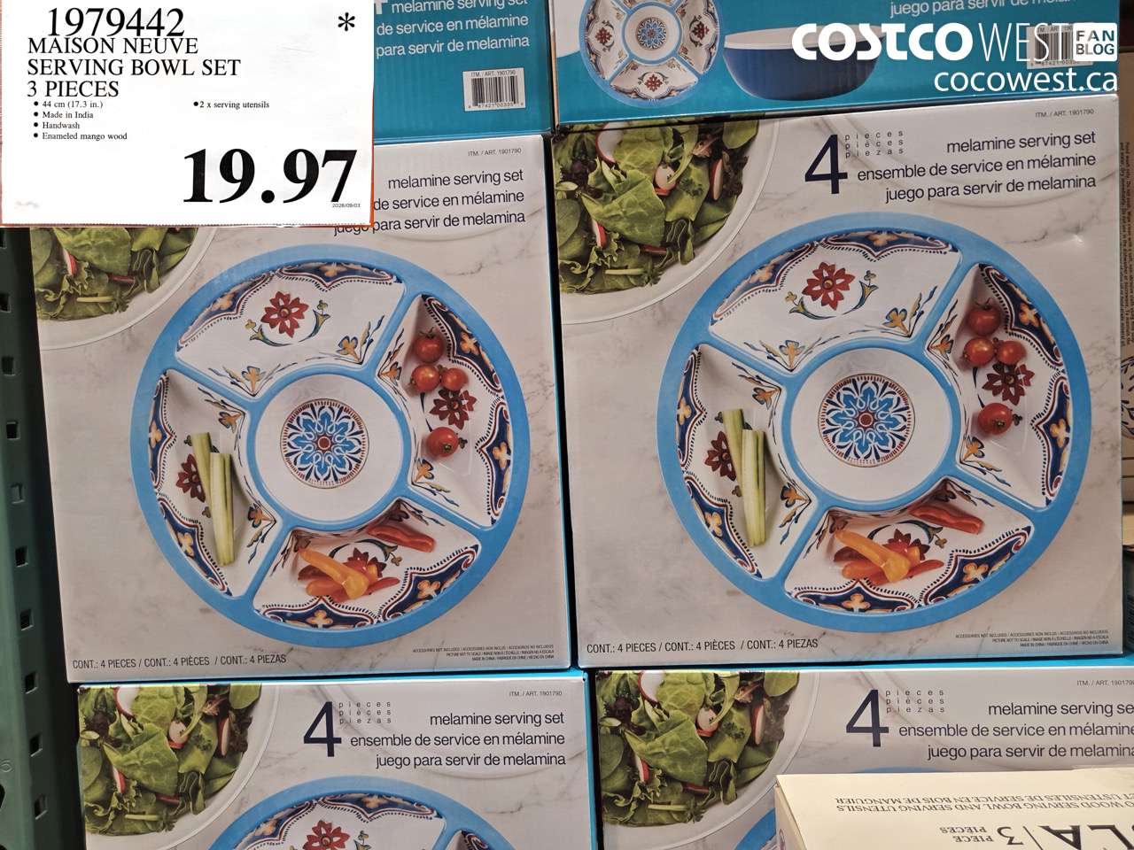 1979442 MAISON NEUVE SERVING BOWL SET 3 PIECES $19.97