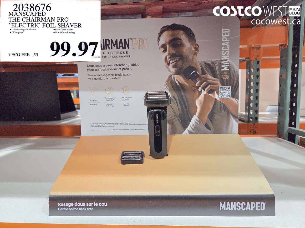 2038676 MANSCAPED THE CHAIRMAN PRO ELECTRIC FOIL SHAVER $99.97