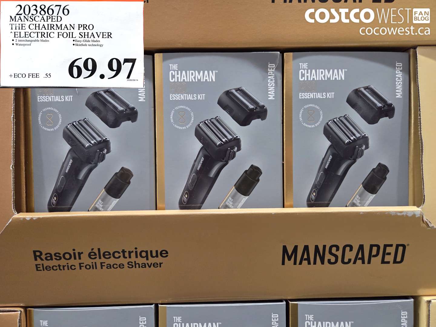 2038676 MANSCAPED THE CHAIRMAN PRO ELECTRIC FOIL SHAVER $69.97