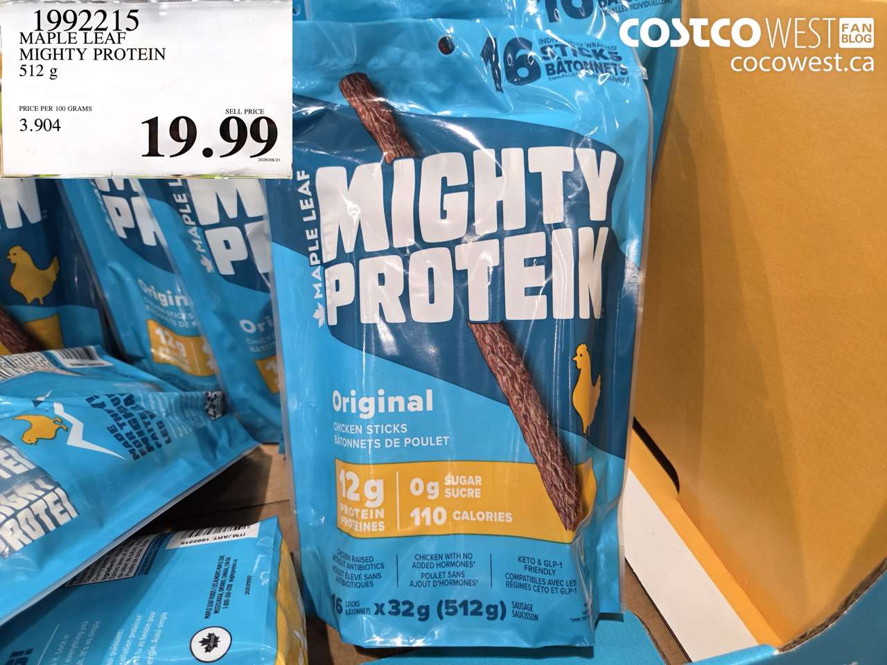 1992215 MAPLE LEAF MIGHTY PROTEIN 512 G $19.99
