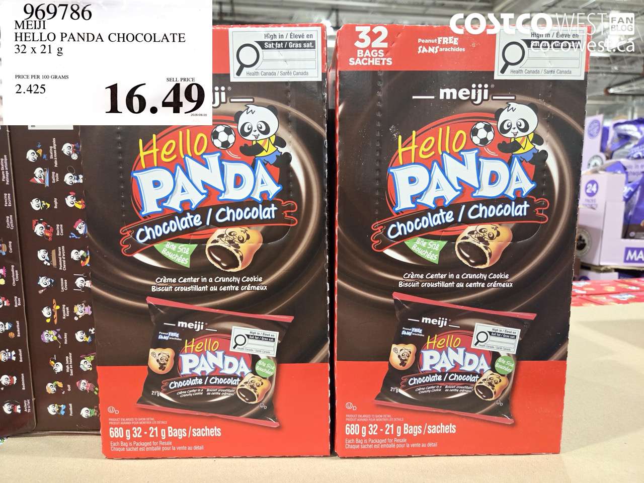 969786 MEIJI HELLO PANDA CHOCOLATE 32 X 21 G $16.49