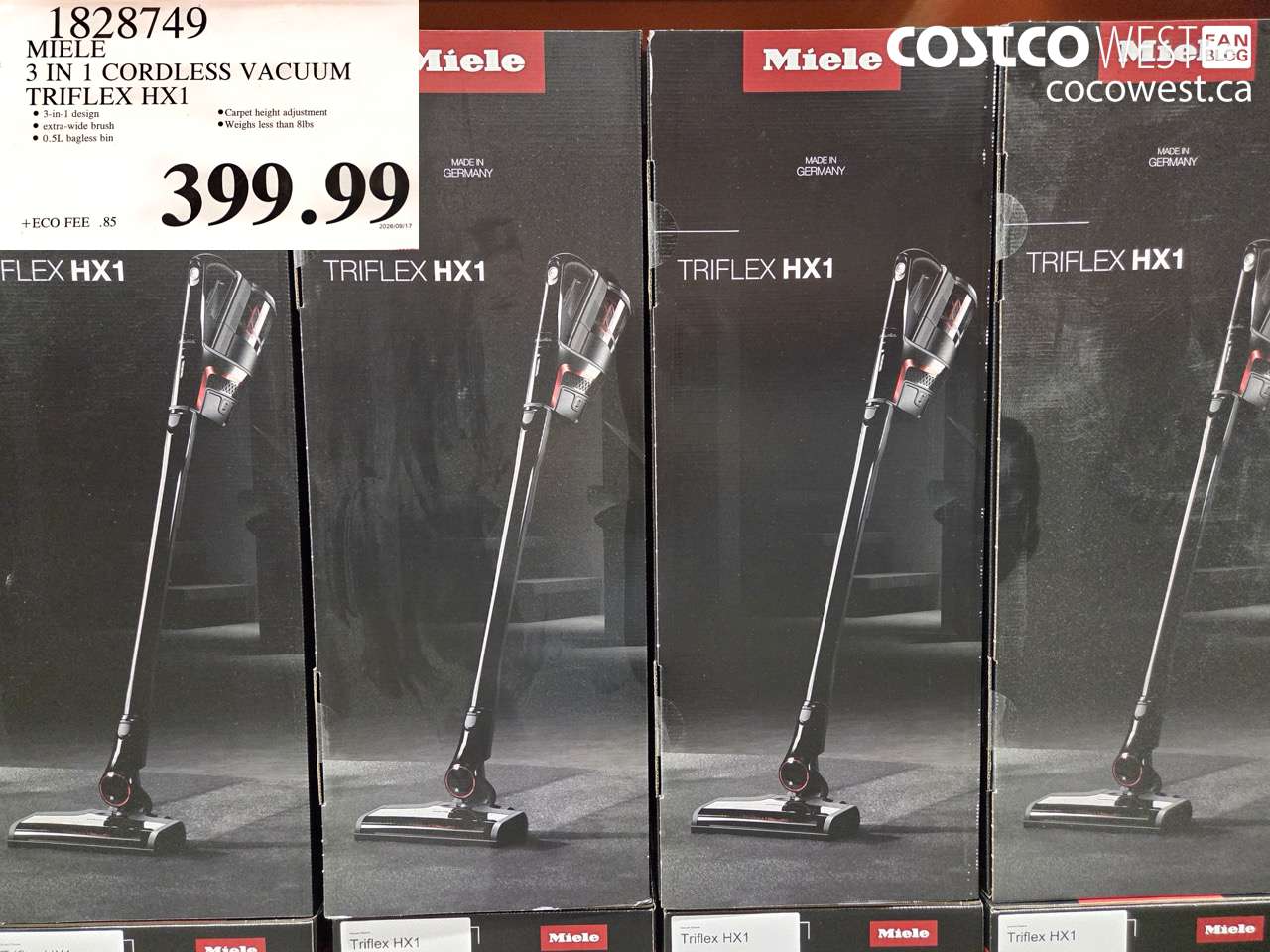 1828749 MIELE 3 IN 1 CORDLESS VACUUM TRIFLEX HX1 $399.99