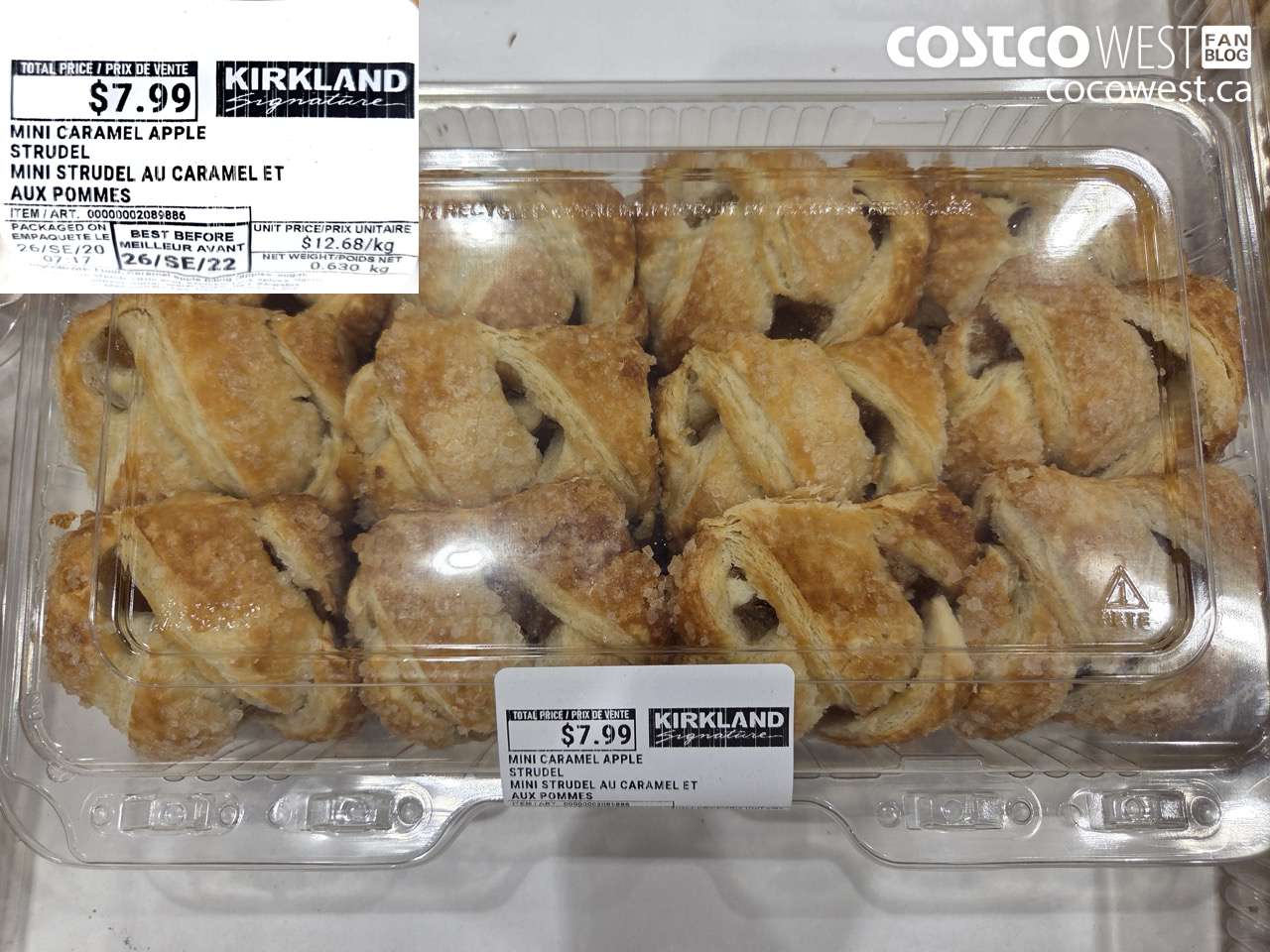 2089886 MINI CARAMEL APPLE STRUDEL $7.99