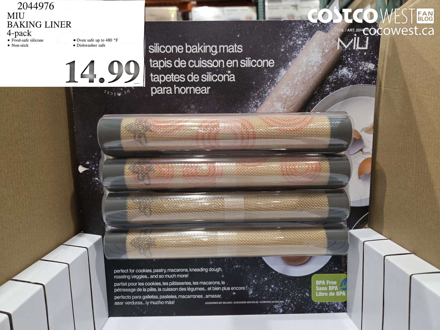 2044976 MIU BAKING LINER 4-PACK $14.99