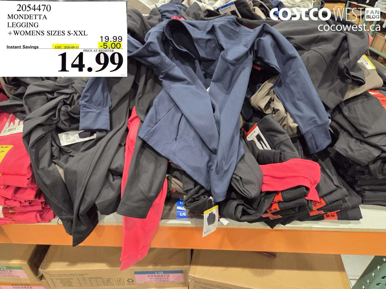 2054470 MONDETTA LEGGING + WOMENS SIZES S-XXL ($5.00 INSTANT SAVINGS EXPIRES ON 2026-09-13) $14.99