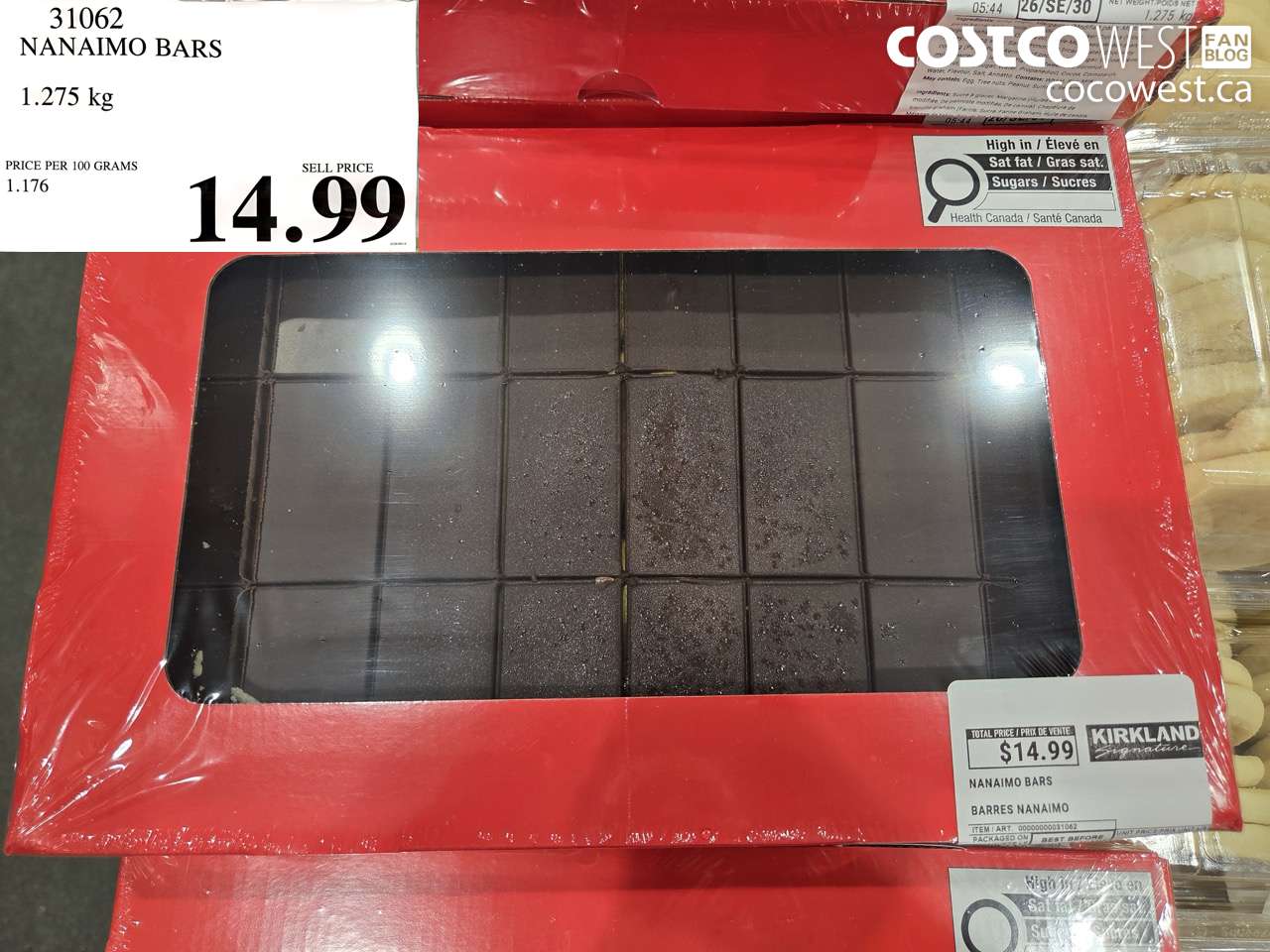 31062 NANAIMO BARS 1.275 KG $14.99