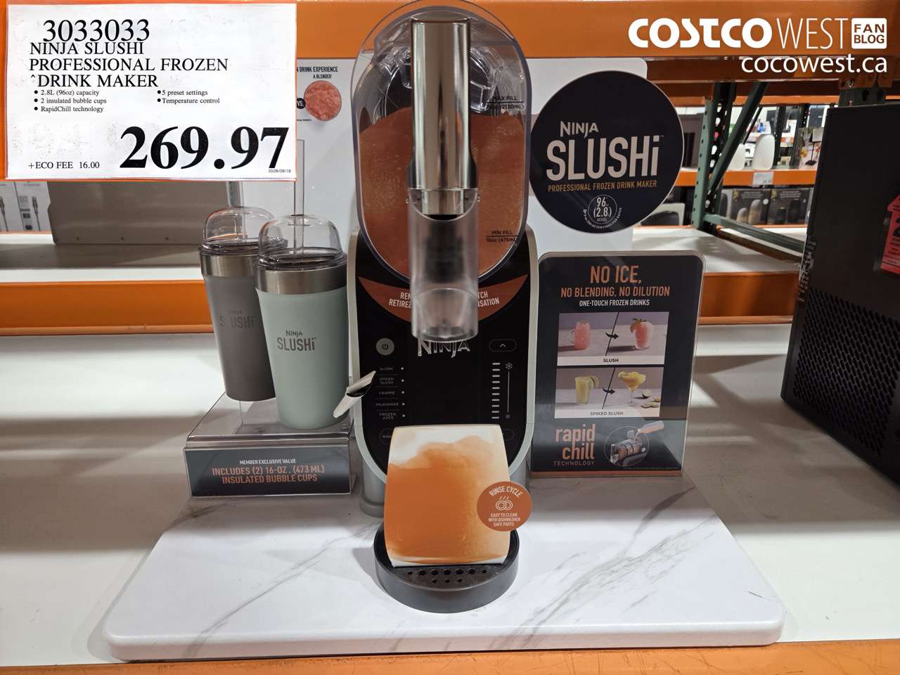 3033033 NINJA SLUSHI PROFESSIONAL FROZEN DRINK MAKER $269.97