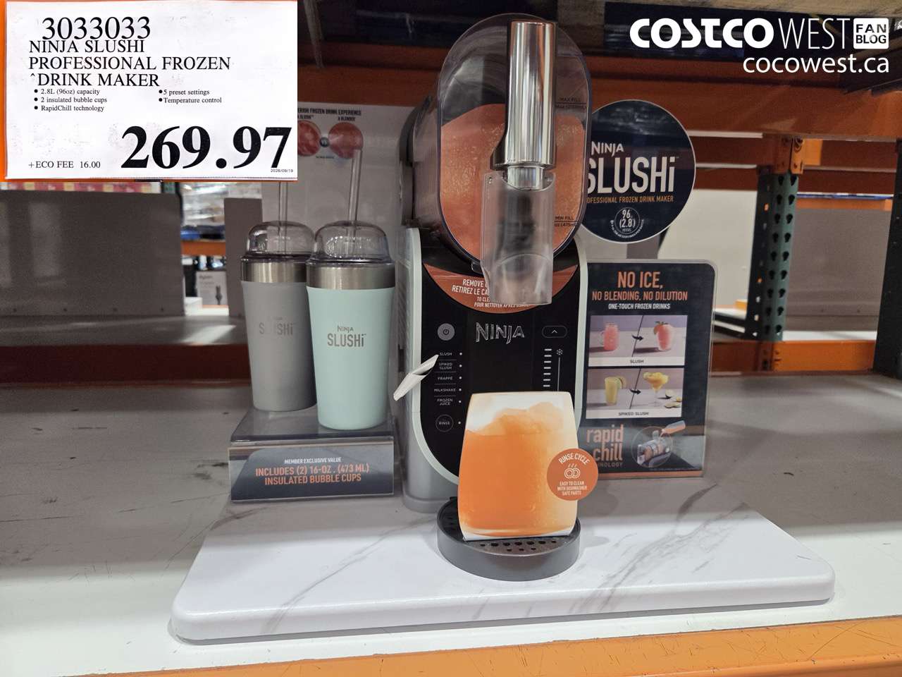 3033033 NINJA SLUSHI PROFESSIONAL FROZEN DRINK MAKER $269.97