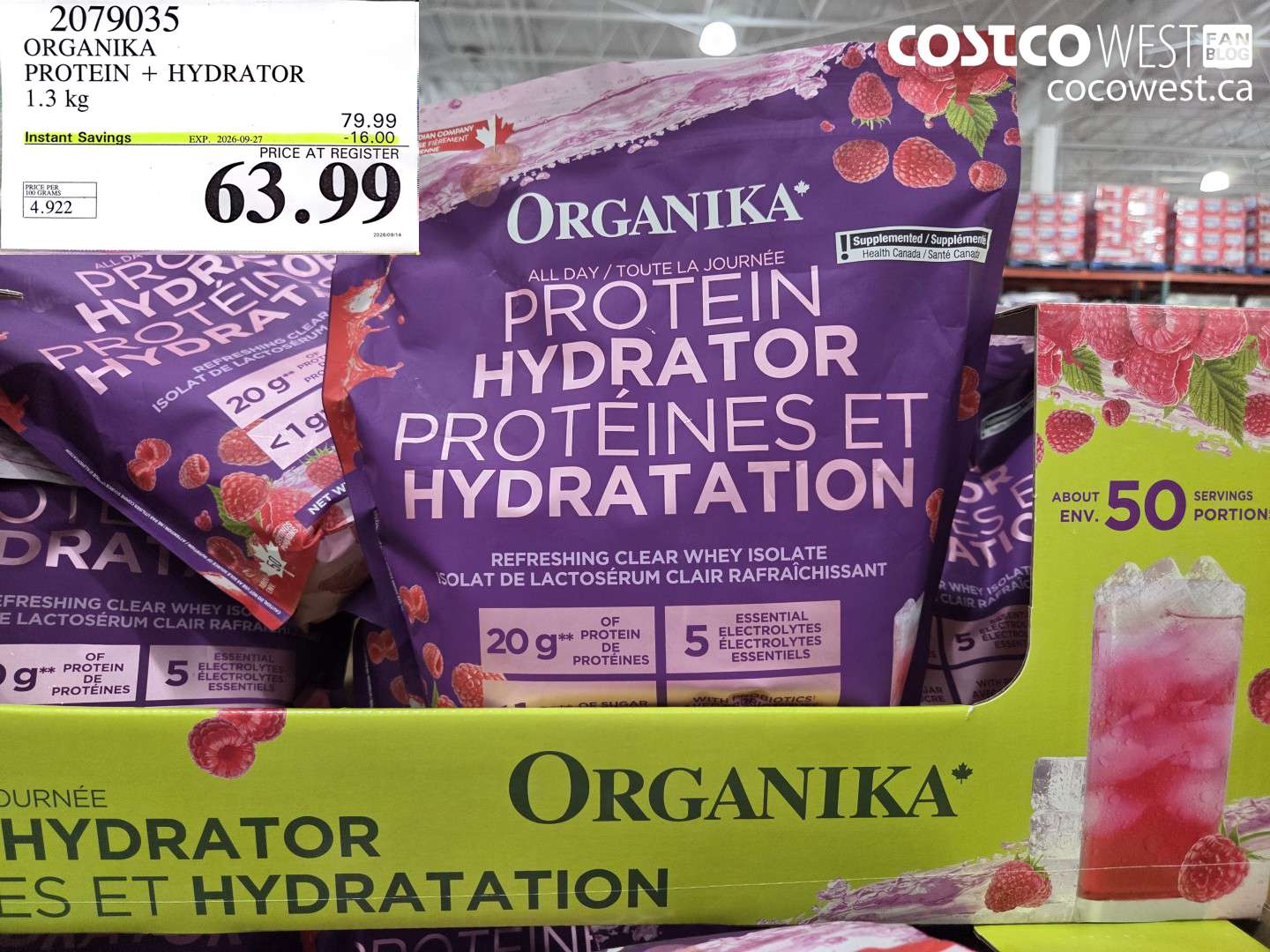 ORGANIKA PROTEIN + HYDRATOR 1.3 KG