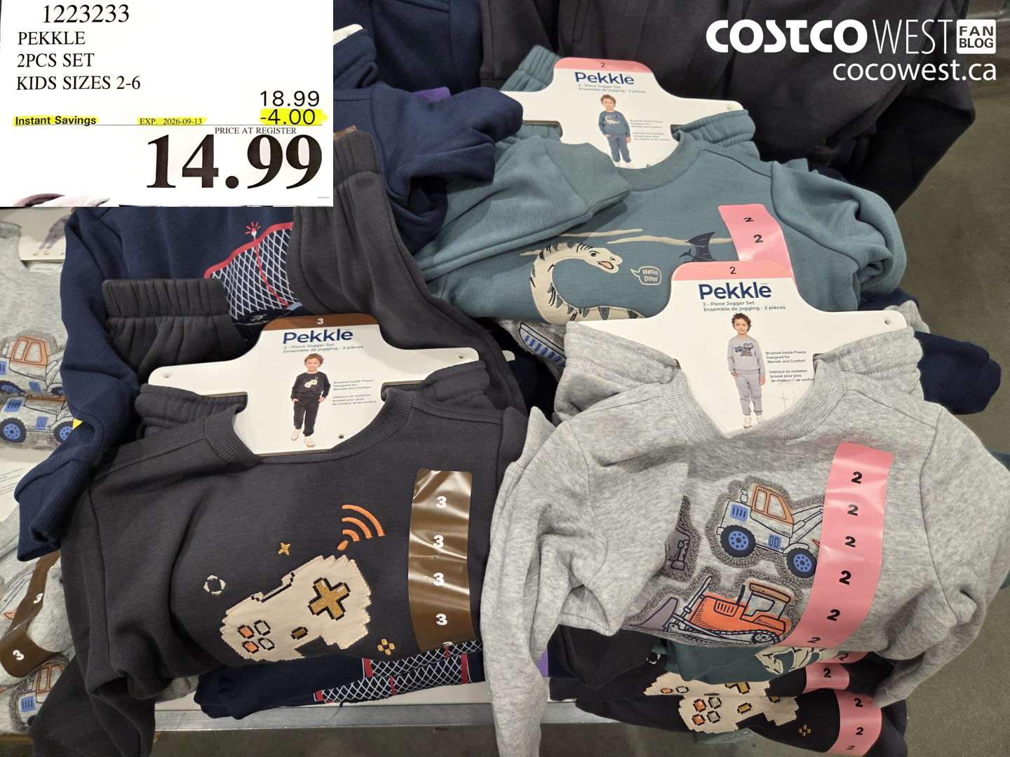 1223233 PEKKLE 2PCS SET KIDS SIZES 2-6 ($4.00 INSTANT SAVINGS EXPIRES ON 2026-09-13) $14.99