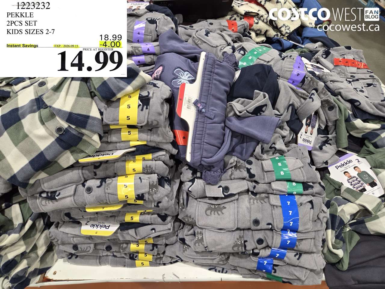 1223232 PEKKLE 2PCS SET KIDS SIZES 2-7 ($4.00 INSTANT SAVINGS EXPIRES ON 2026-09-13) $14.99