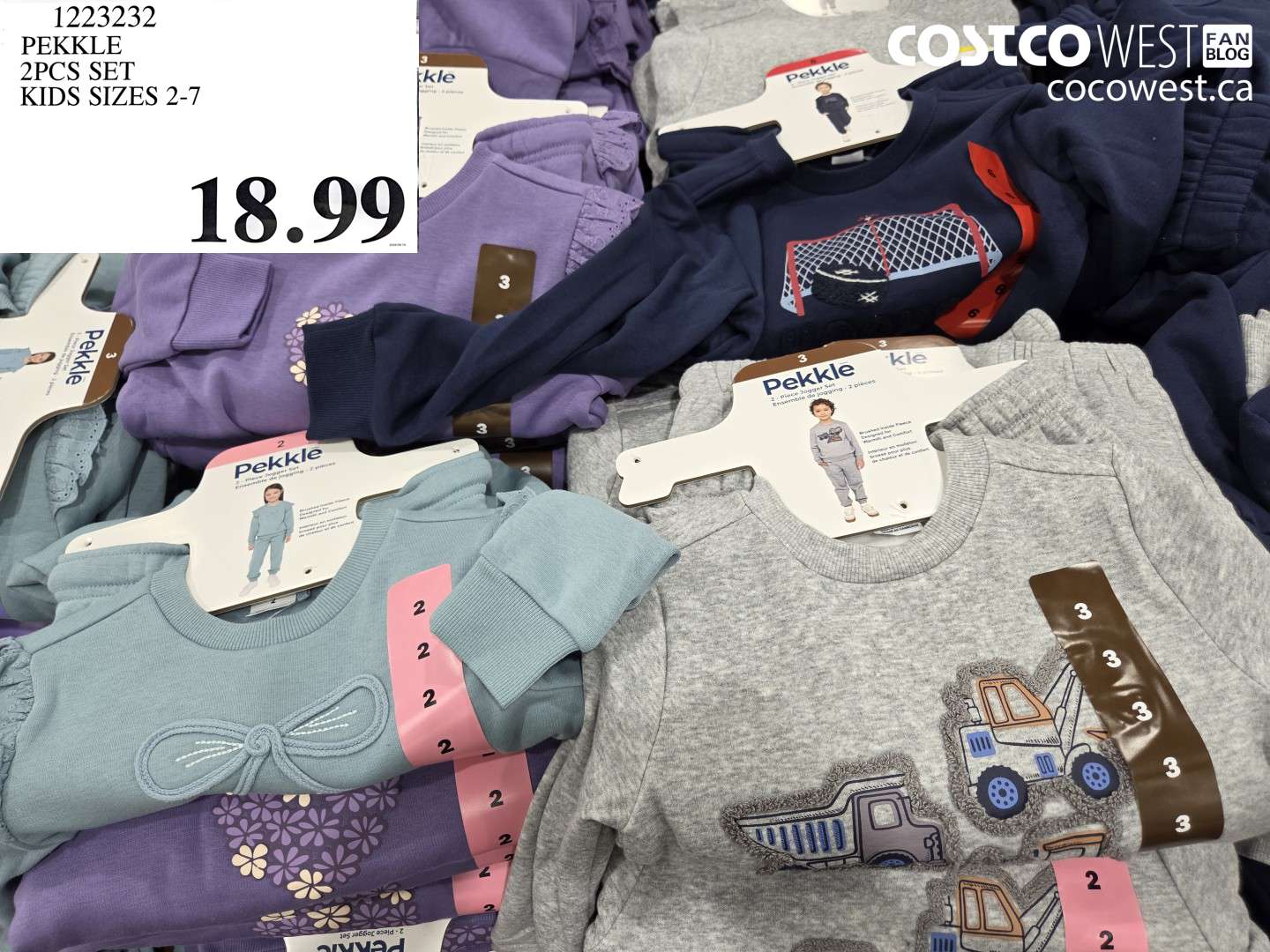 1223232 PEKKLE 2PCS SET KIDS SIZES 2-7 $18.99