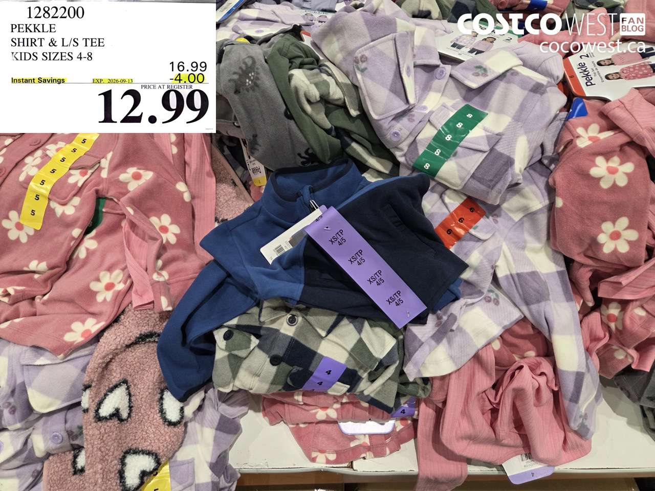 1282200 PEKKLE SHIRT & L/S TEE KIDS SIZES 4-8 ($4.00 INSTANT SAVINGS EXPIRES ON 2026-09-13) $12.99