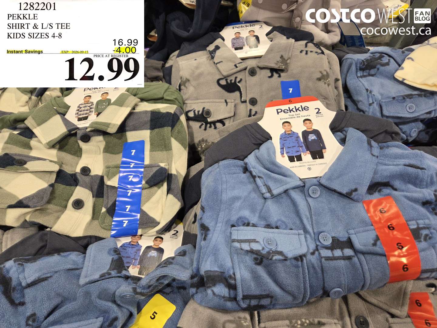 1282201 PEKKLE SHIRT & L/S TEE KIDS SIZES 4-8 ($4.00 INSTANT SAVINGS EXPIRES ON 2026-09-13) $12.99
