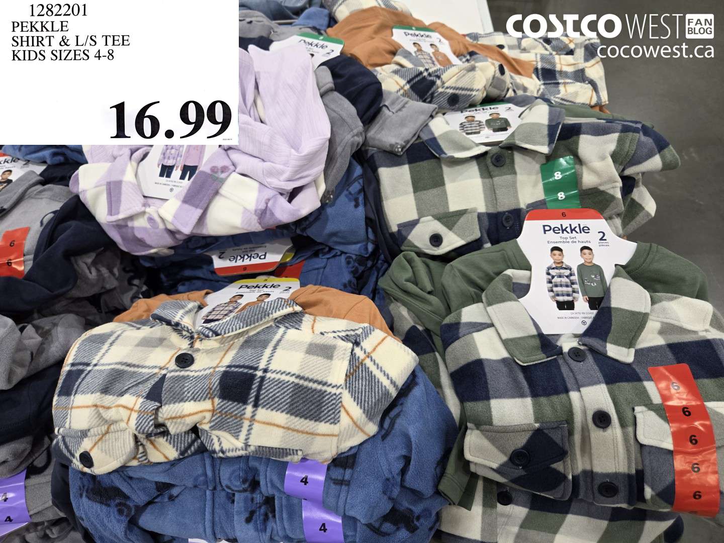 1282201 PEKKLE SHIRT & L/S TEE KIDS SIZES 4-8 $16.99
