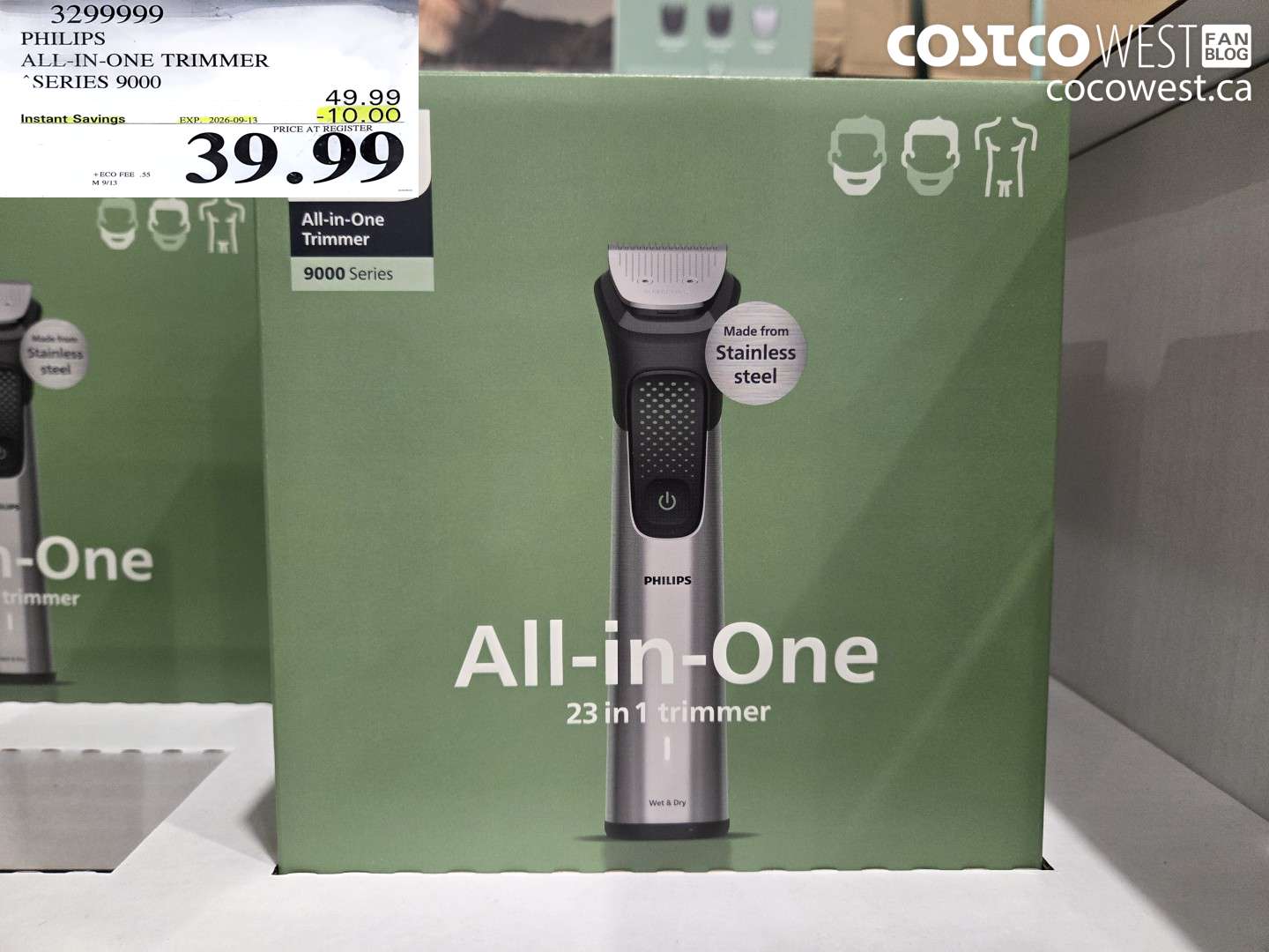 3299999 PHILIPS ALL-IN-ONE TRIMMER SERIES 9000 ($10.00 INSTANT SAVINGS EXPIRES ON 2026-09-13) $39.99