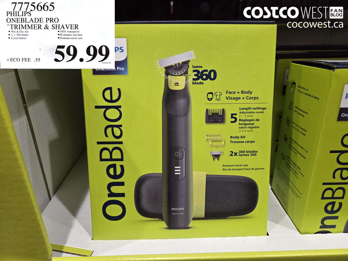 7775665 PHILIPS ONEBLADE PRO TRIMMER & SHAVER $59.99