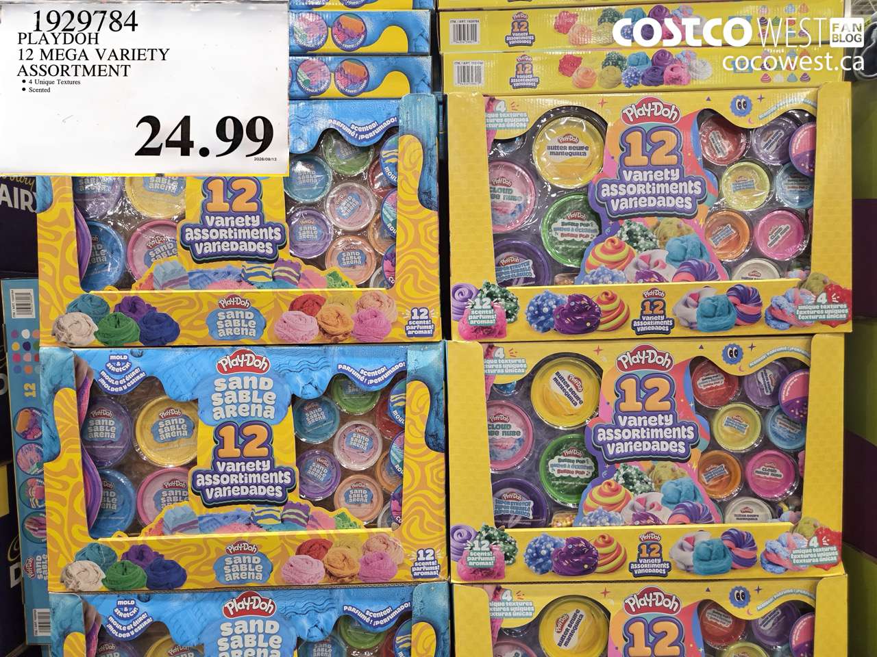 1929784 PLAYDOH 12 MEGA VARIETY ASSORTMENT $24.99