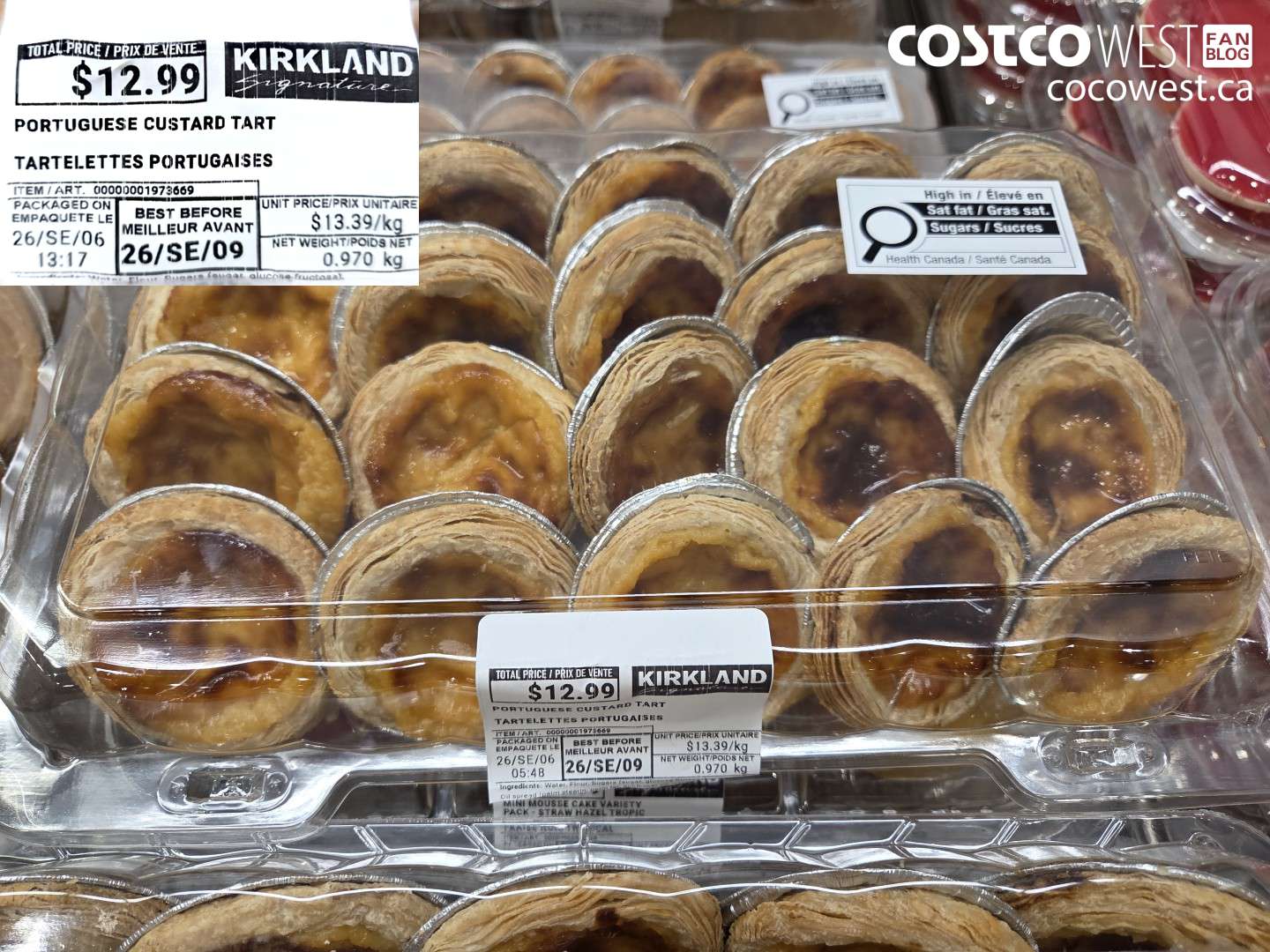 1973669 PORTUGUESE CUSTARD TART $12.99