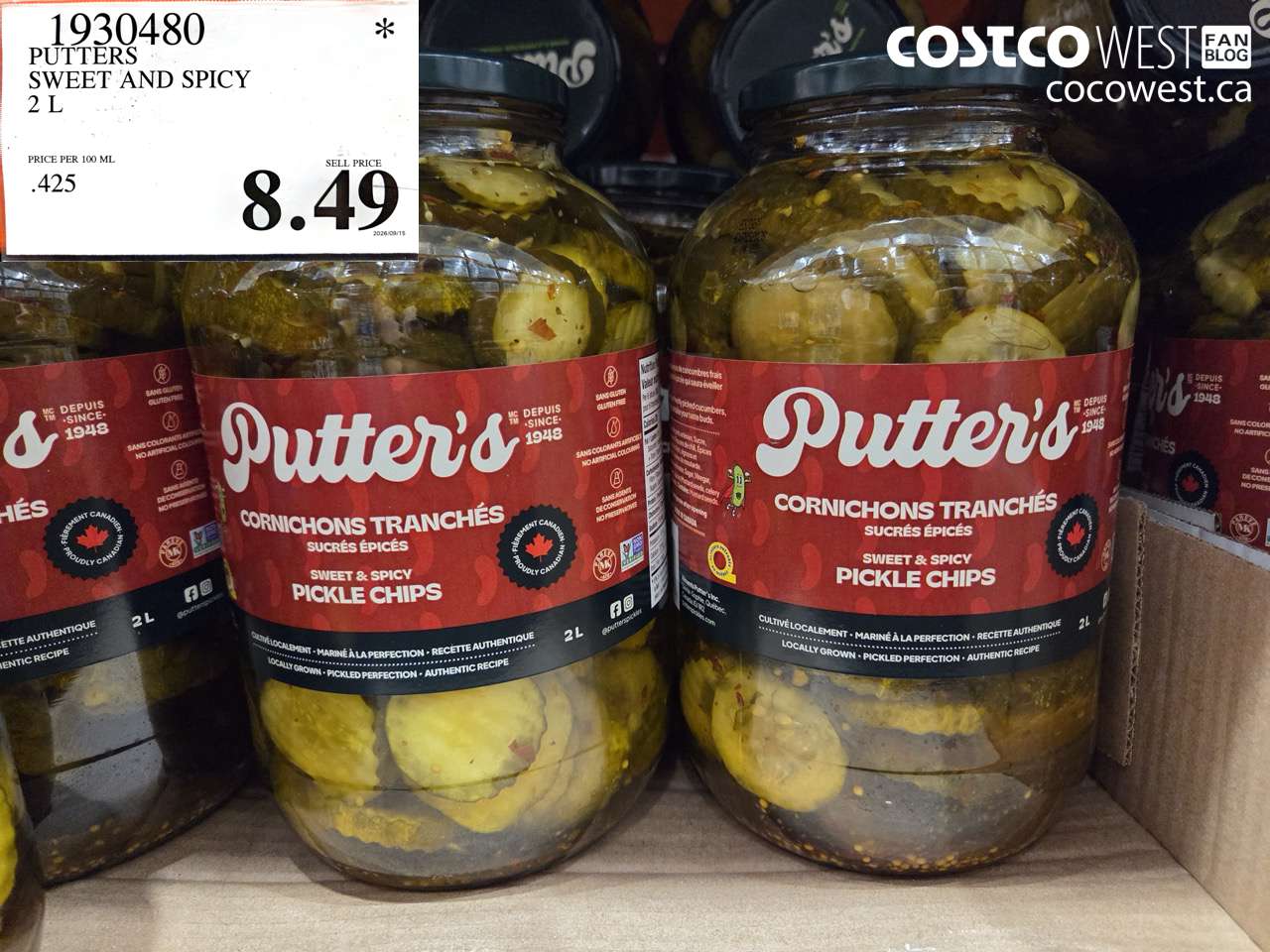 1930480 PUTTERS SWEET AND SPICY 2 L $8.49