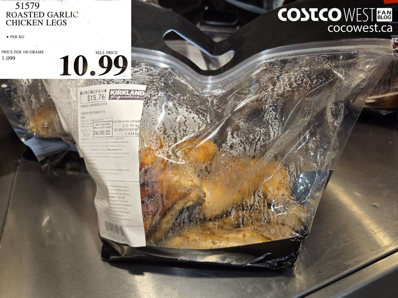 51579 ROASTED GARLIC CHICKEN LEGS $10.99