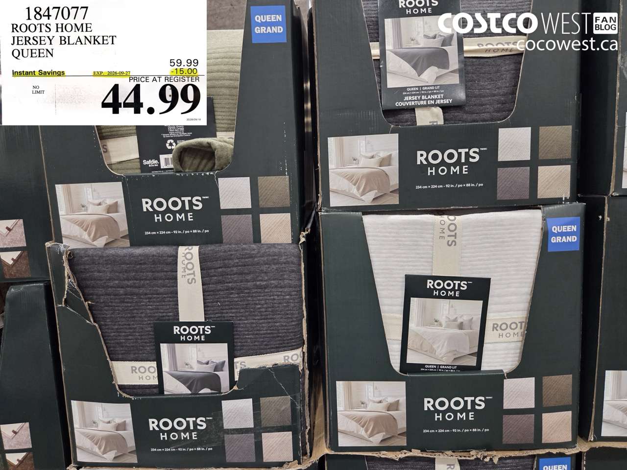 1847077 ROOTS HOME JERSEY BLANKET QUEEN ($15.00 INSTANT SAVINGS EXPIRES ON 2026-09-27) $44.99