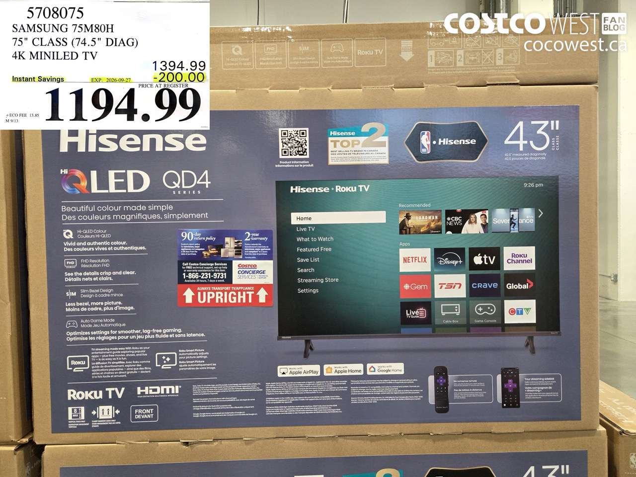 5708075 SAMSUNG 75M80H 75