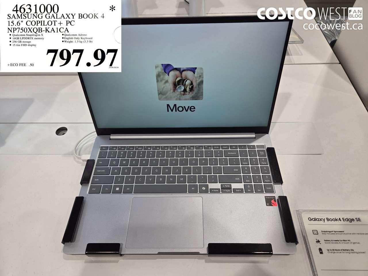 4631000 SAMSUNG GALAXY BOOK 4 15.6