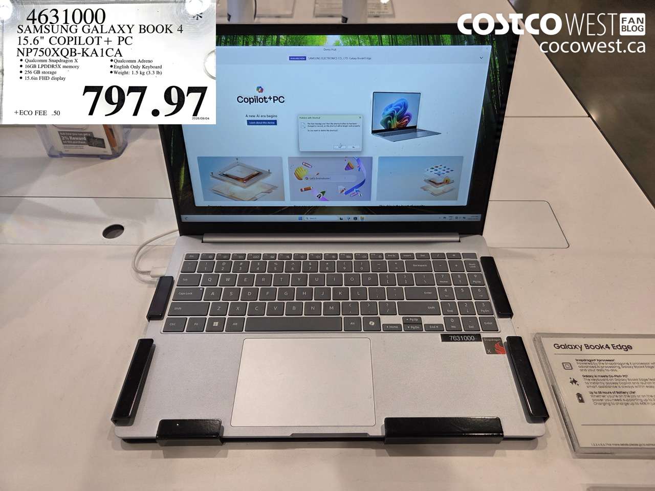 4631000 SAMSUNG GALAXY BOOK 4 15.6