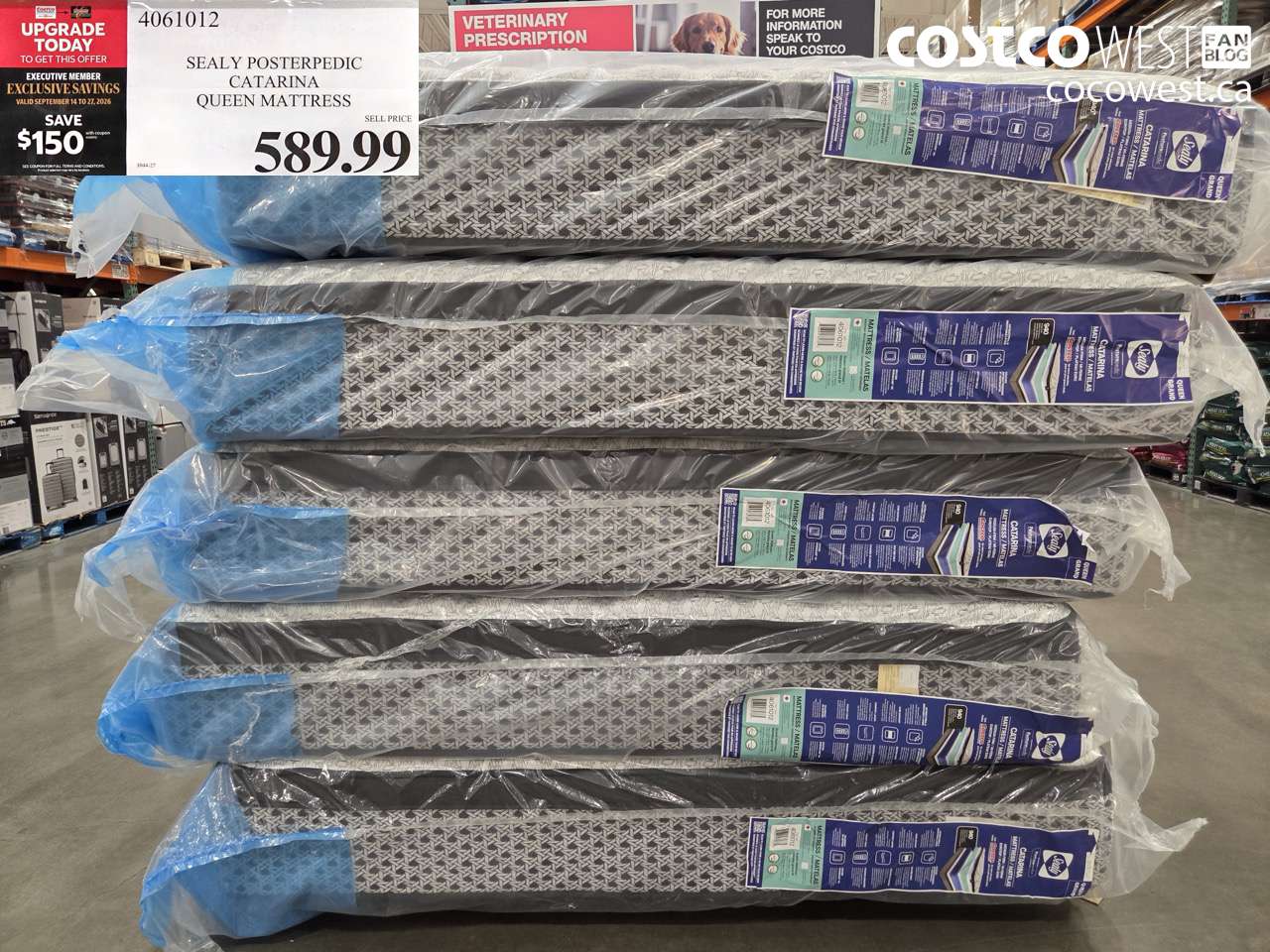 4061012 SEALY POSTERPEDIC CATARINA QUEEN MATTRESS ($150.00 INSTANT SAVINGS EXPIRES ON 2026-09-27) $439.99