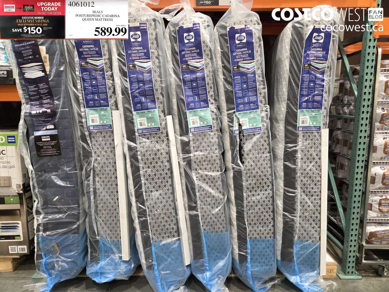 4061012 SEALY POSTUREPEDIC CATARINA QUEEN MATTRESS ($150.00 INSTANT SAVINGS EXPIRES ON 2026-09-27) $439.99