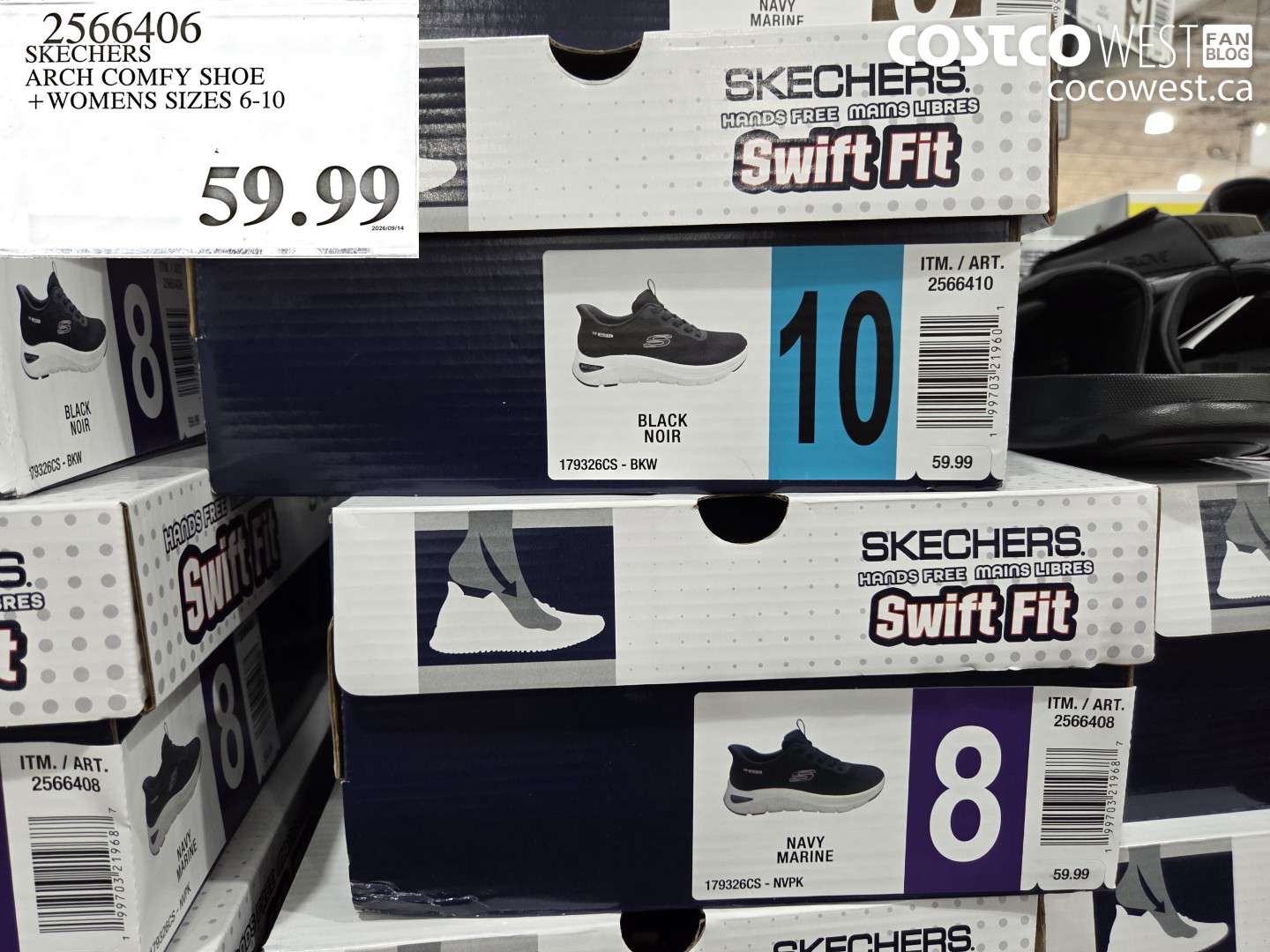 2566406 SKECHERS ARCH COMFY SHOE WOMENS SIZES 6-10 $59.99