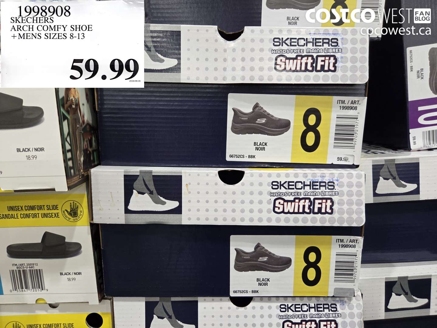 1998908 SKECHERS ARCH COMFY SHOE + MENS SIZES 8-13 $59.99
