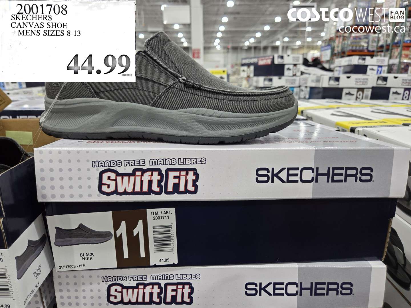 2001708 SKECHERS CANVAS SHOE MENS SIZES 8-13 $44.99