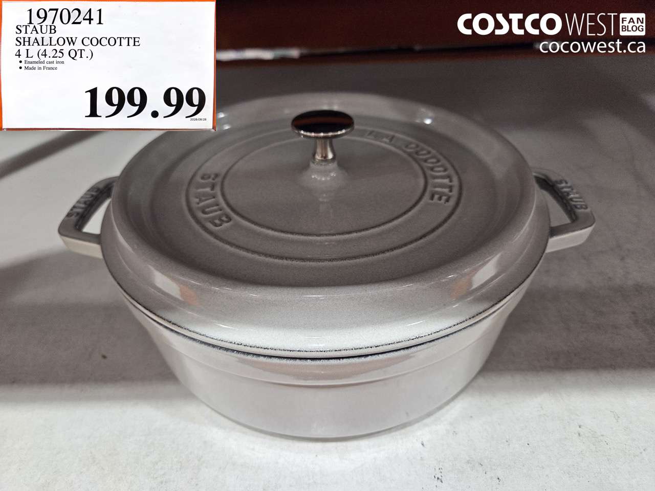 1970241 STAUB SHALLOW COCOTTE 4 L (4.25 QT.) $199.99