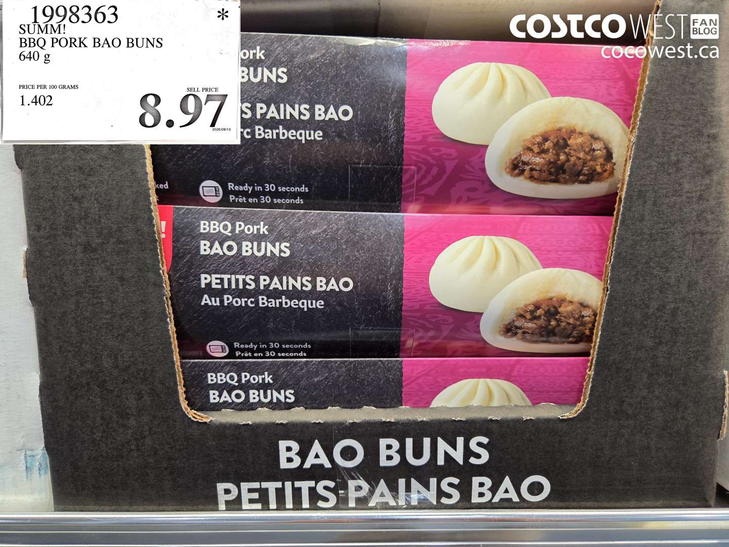 1998363 SUMM! BBQ PORK BAO BUNS 640 G $8.97