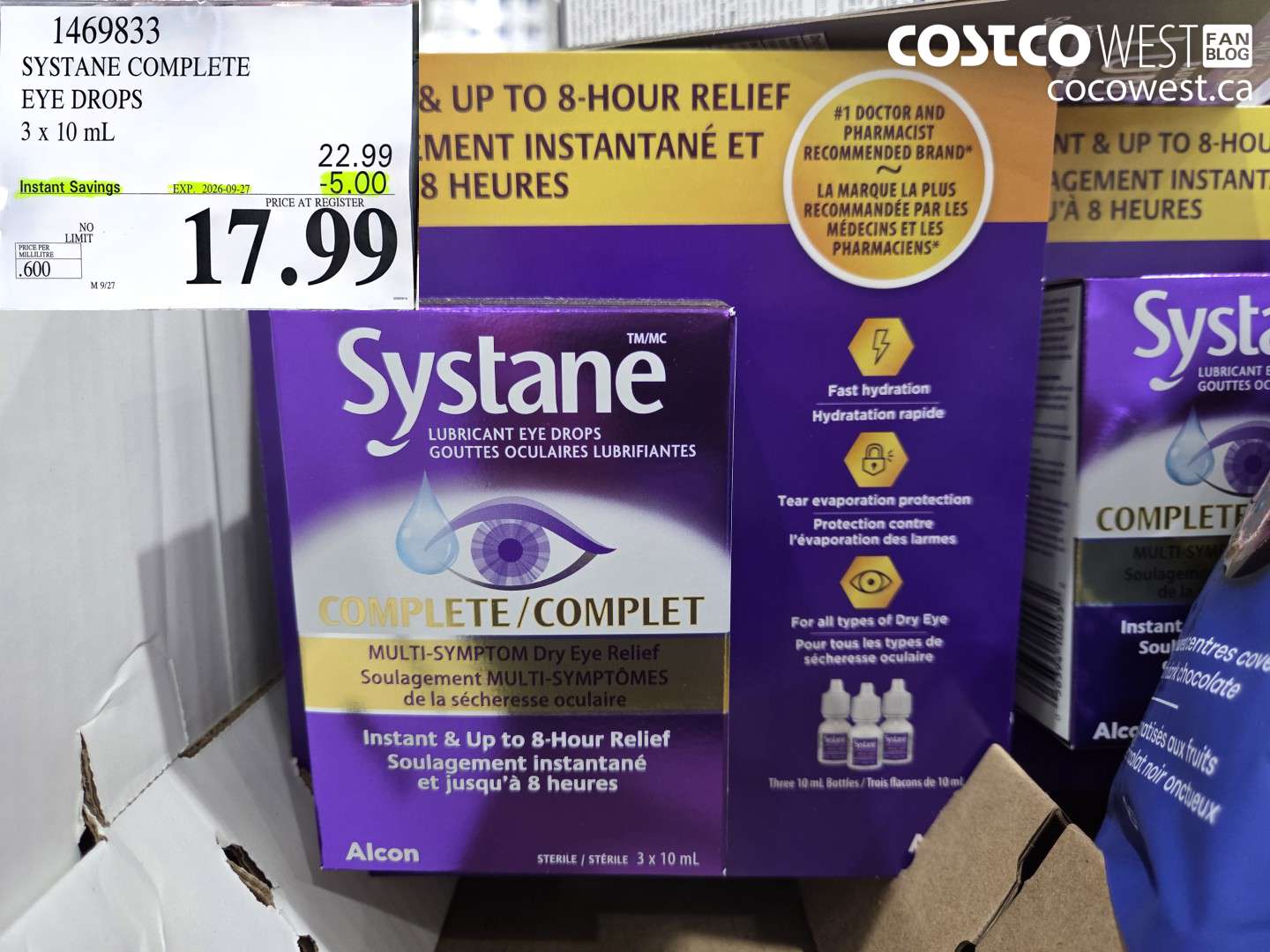 1469833 SYSTANE COMPLETE EYE DROPS 3 X 10 ML ($5.00 INSTANT SAVINGS EXPIRES ON 2026-09-27) $17.99