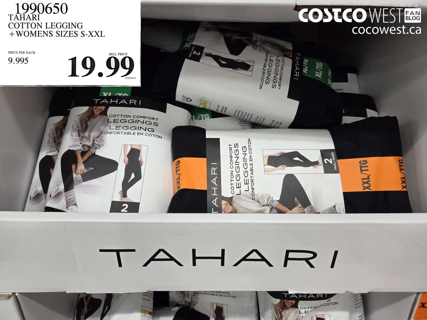 1990650 TAHARI COTTON LEGGING WOMENS SIZES S-XXL $19.99