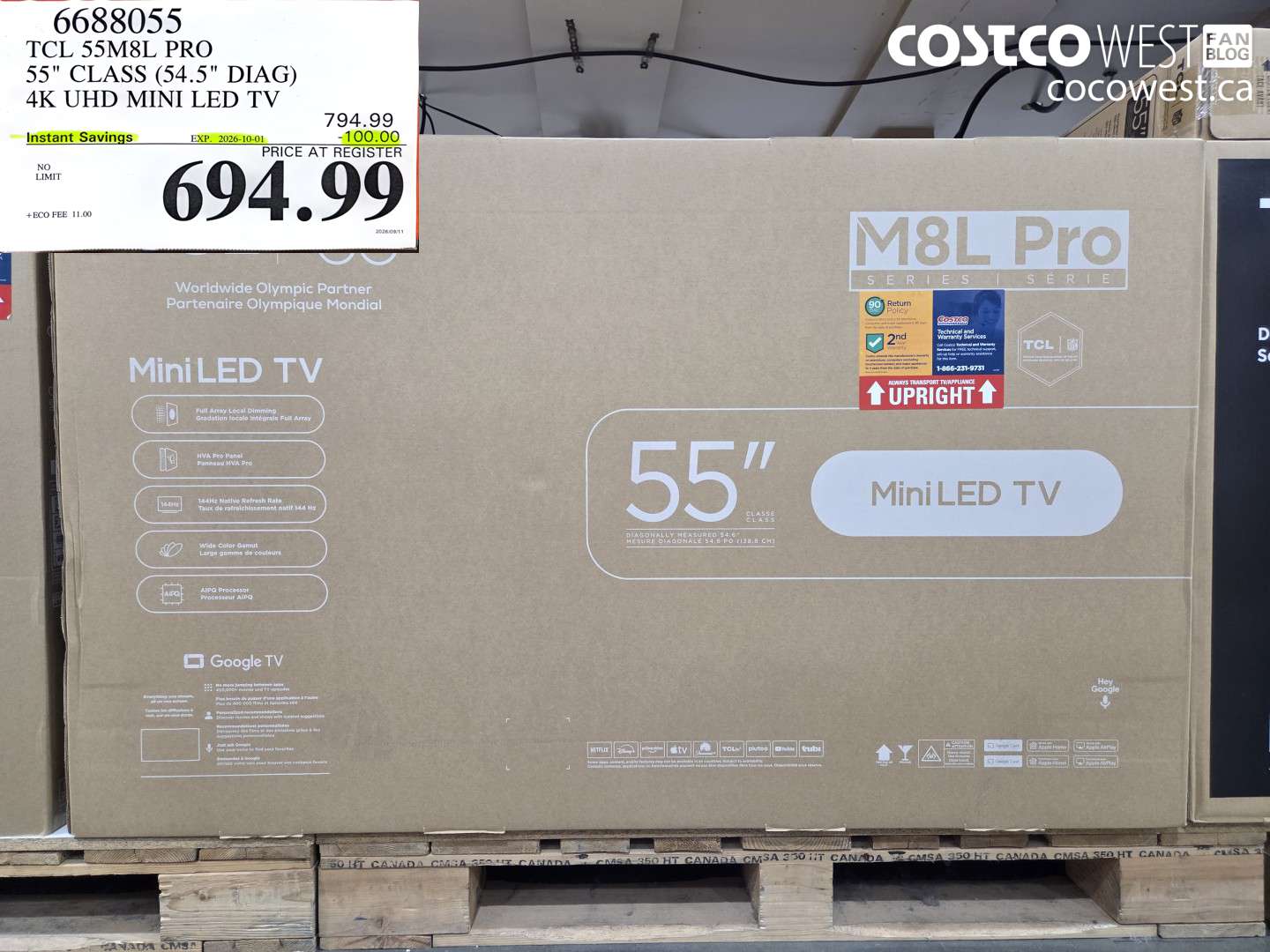 6688055 TCL 55M8L PRO 55