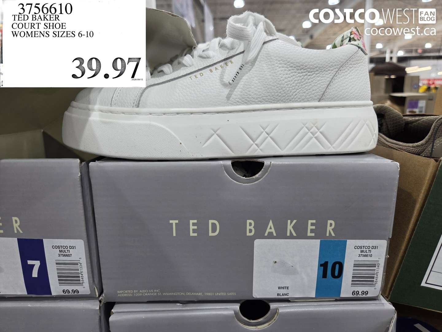 3756610 TED BAKER COURT SHOE WOMENS SIZES 6-10 $39.97