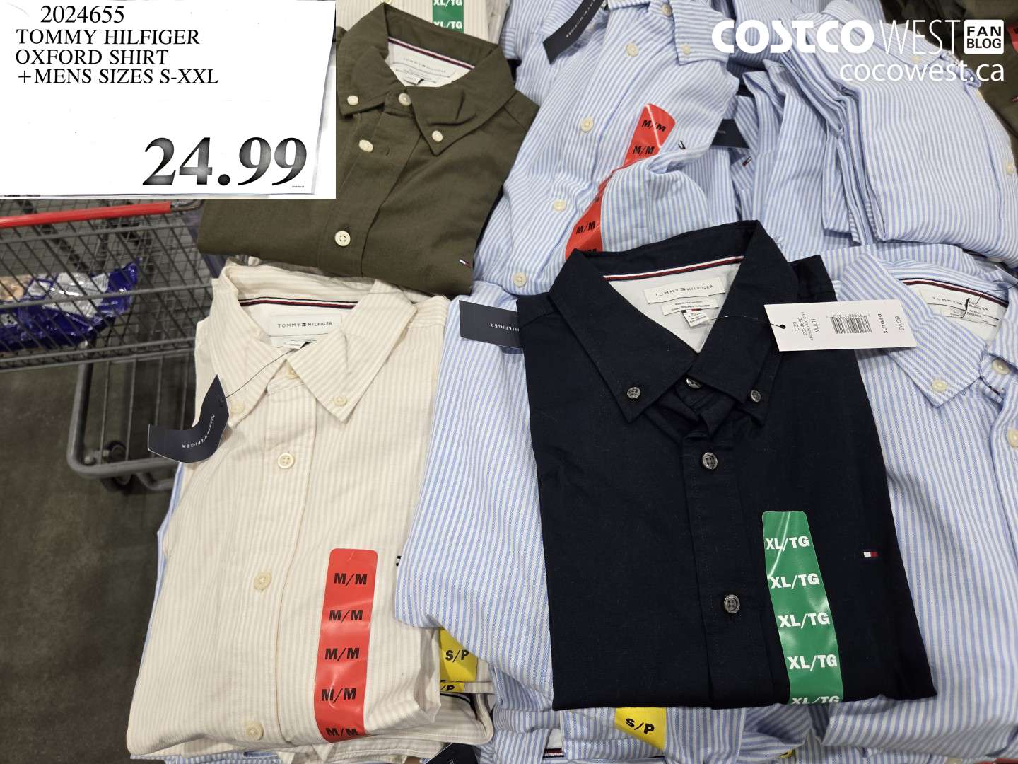 2024655 TOMMY HILFIGER OXFORD SHIRT MENS SIZES S-XXL $24.99